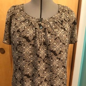 APT. 9 Women’s Large Brown and off white.